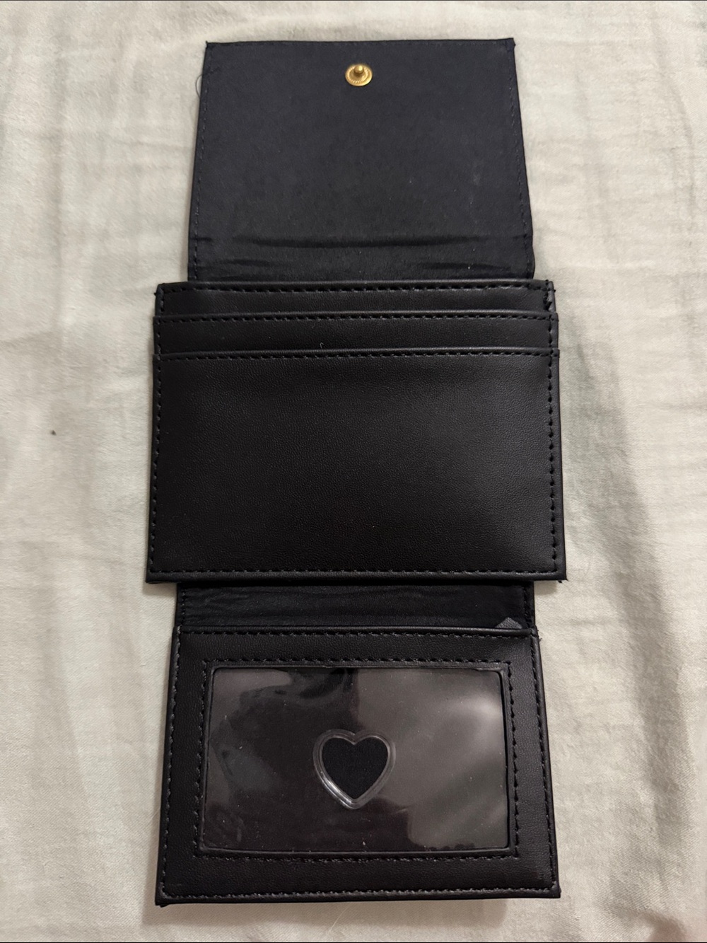 Betsey Johnson Black Wallet with Gold and Turquoise Accents - Picture 2 of 3